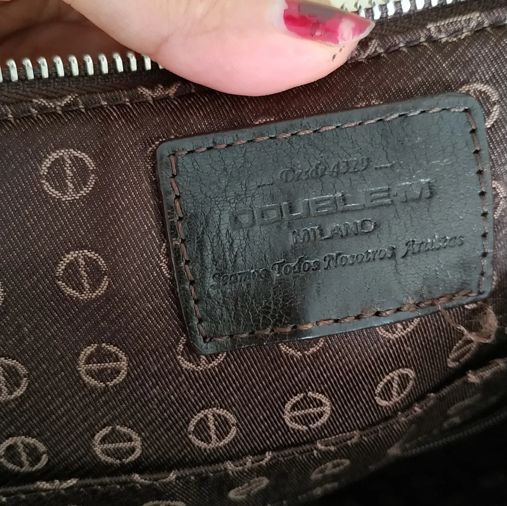 Double.M Milano Messanger Bag ( Canvas and leather mix) - Picture 9 of 17